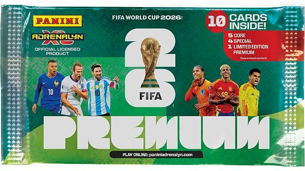 NordicDice Football Panini FIFA World Cup 2026 Trading Cards Premium Flow Pack