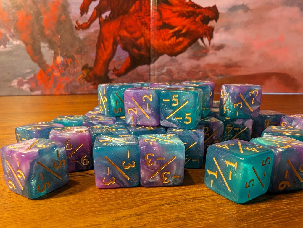 12 Pcs Green Glitter D6 Dice 16mm 12-pcs-green-glitter-d6-dice-16mm