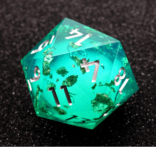 NordicDice Liquid dice Liquid Core - Galactic Greendust 50mm