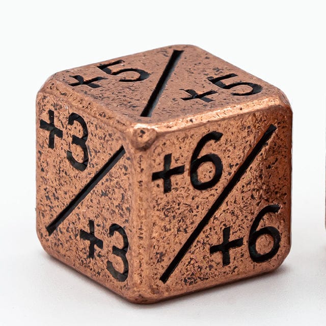 NordicDice Løse terninger Zink dice counter - Plus (MTG)