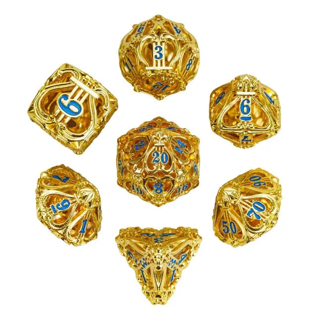 NordicDice Metal terninger Hollow music dice set