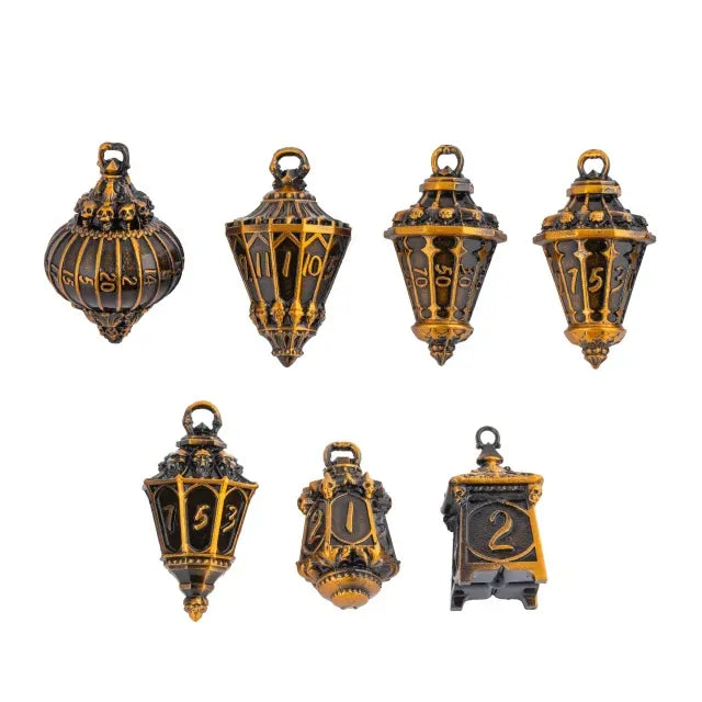 NordicDice Metal terninger Metal lantern dice set