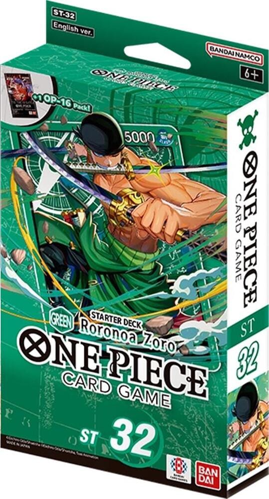 NordicDice One Piece One Piece: Card Game - Green Roronoa Zoro Starter Deck St-32 - EN