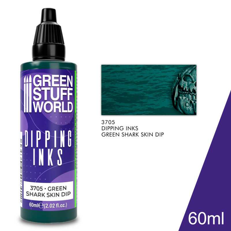 NordicDice Paint 60 ml Dipping ink 60 ml - Green Shark Skin Dip