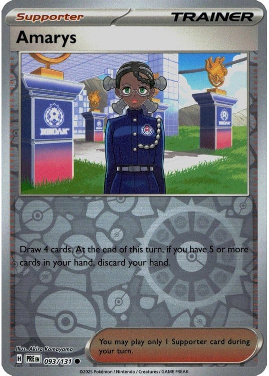 NordicDice Pkm Singles Amarys - Prismatic Evolutions Pokemon Card English