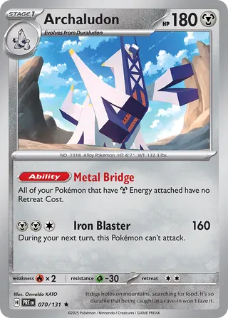 NordicDice Pkm Singles Archaludon - Prismatic Evolutions Pokemon Card English