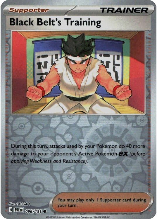 NordicDice Pkm Singles Black Belt's Training - Prismatic Evolutions Pokemon Card English