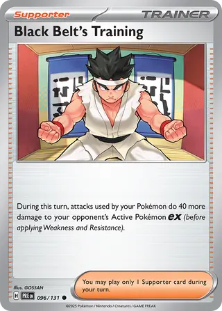 NordicDice Pkm Singles Black Belt's Training - Prismatic Evolutions Pokemon Card English