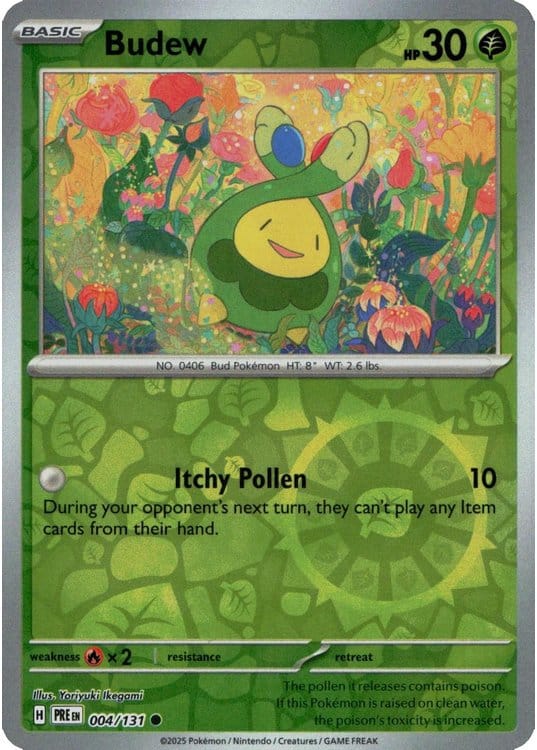 NordicDice Pkm Singles Budew - Prismatic Evolutions Pokemon Card English