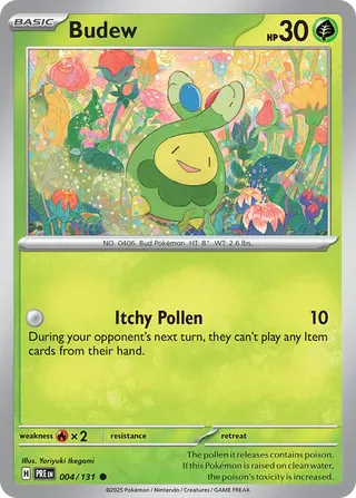 NordicDice Pkm Singles Budew - Prismatic Evolutions Pokemon Card English