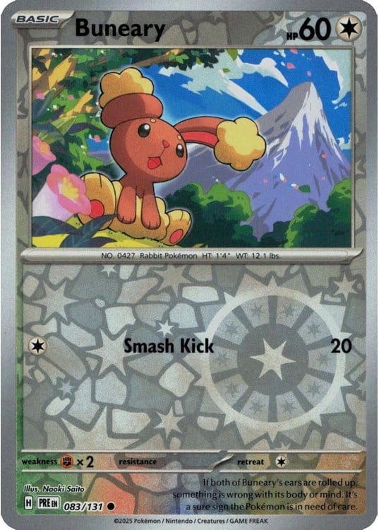 NordicDice Pkm Singles Buneary - Prismatic Evolutions Pokemon Card English