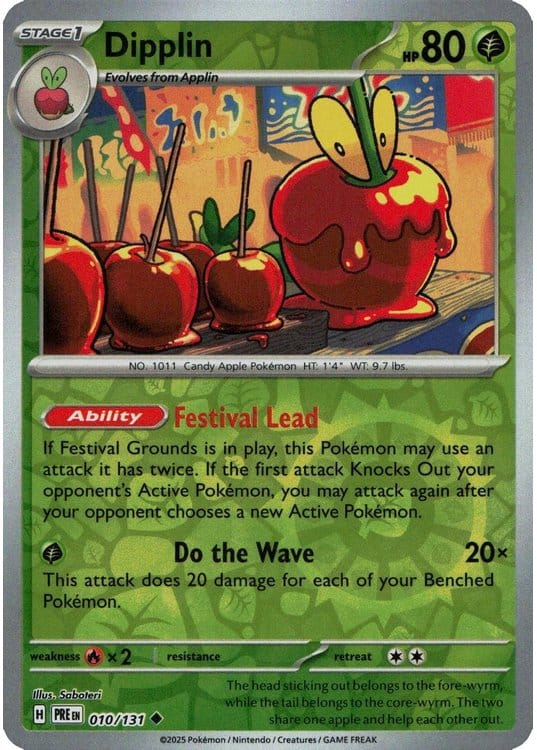 NordicDice Pkm Singles Dipplin - Prismatic Evolutions Pokemon Card English