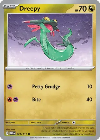 NordicDice Pkm Singles Dreepy - Prismatic Evolutions Pokemon Card English