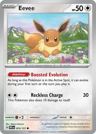 NordicDice Pkm Singles Eevee - Prismatic Evolutions Pokemon Card English