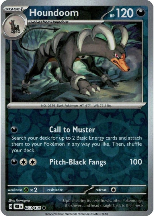 NordicDice Pkm Singles Houndoom - Prismatic Evolutions Pokemon Card English