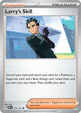 NordicDice Pkm Singles Larry's Skill - Prismatic Evolutions Pokemon Card English