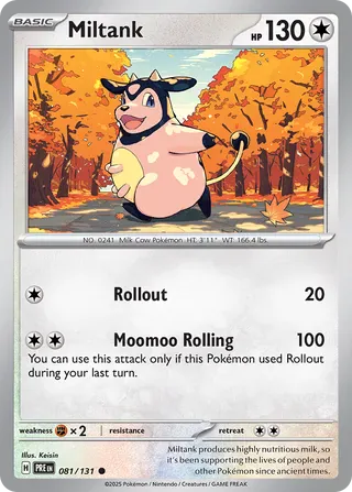 NordicDice Pkm Singles Miltank - Prismatic Evolutions Pokemon Card English