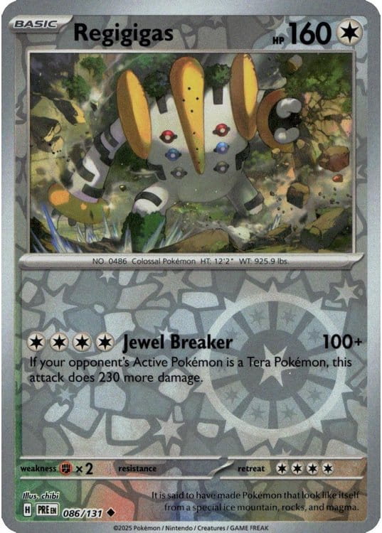 NordicDice Pkm Singles Regigigas - Prismatic Evolutions Pokemon Card English