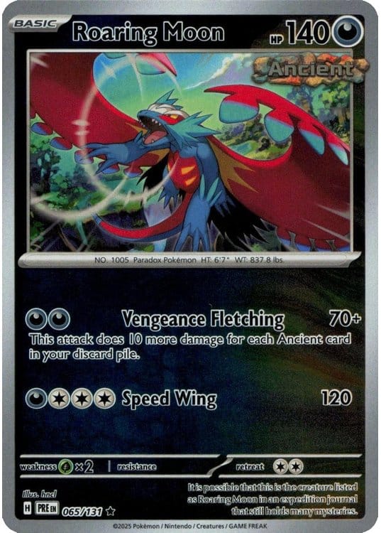 NordicDice Pkm Singles Roaring Moon - Prismatic Evolutions Pokemon Card English