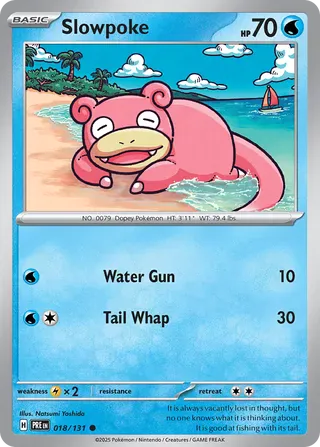NordicDice Pkm Singles Slowpoke - Prismatic Evolutions Pokemon Card English