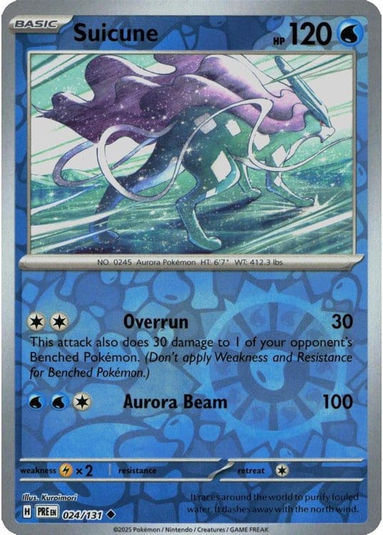 NordicDice Pkm Singles Suicune - Prismatic Evolutions Pokemon Card English