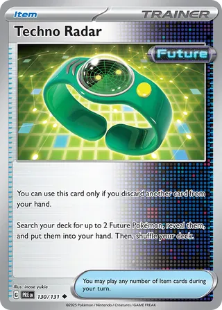 NordicDice Pkm Singles Techno Radar - Prismatic Evolutions Pokemon Card English