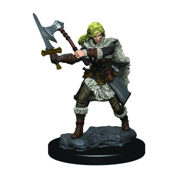 NordicDice rollespilsfigurer Dungeons and Dragons: Icons of the Realms - Female Human Barbarian Premium Figure Prepainted