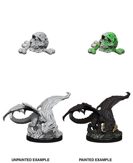 NordicDice rollespilsfigurer Dungeons and Dragons: Nolzur's Marvelous Miniatures - Black Dragon Wyrmling