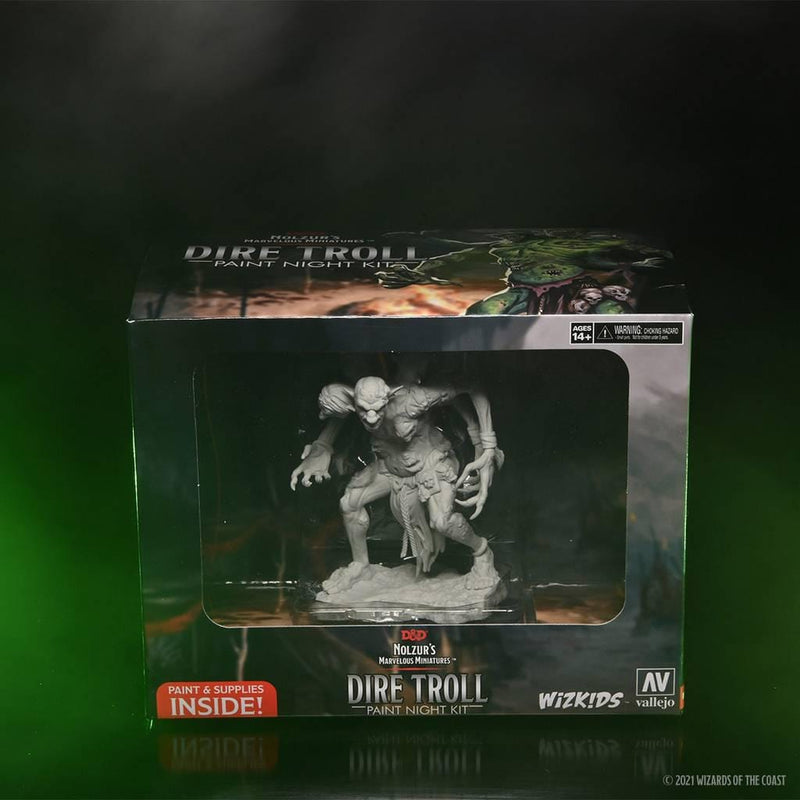 NordicDice rollespilsfigurer Dungeons and Dragons: Nolzur's Marvelous Miniatures - Paint Night Kit #4 Dire Troll