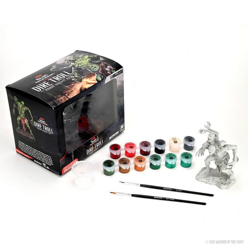 NordicDice rollespilsfigurer Dungeons and Dragons: Nolzur's Marvelous Miniatures - Paint Night Kit #4 Dire Troll