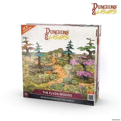 NordicDice rollespilsfigurer Dungeons & Lasers - The Elven Woods - EN