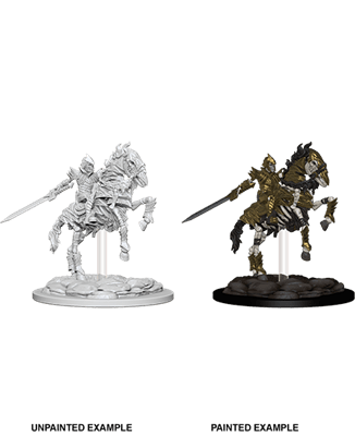 NordicDice rollespilsfigurer Pathfinder Deep Cuts Unpainted Miniatures - Skeleton Knight on Horse