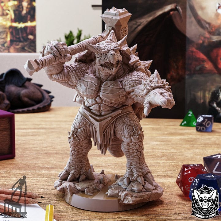 NordicDice rollespilsfigurer Maze Tortle Barbarian - Custom Mini