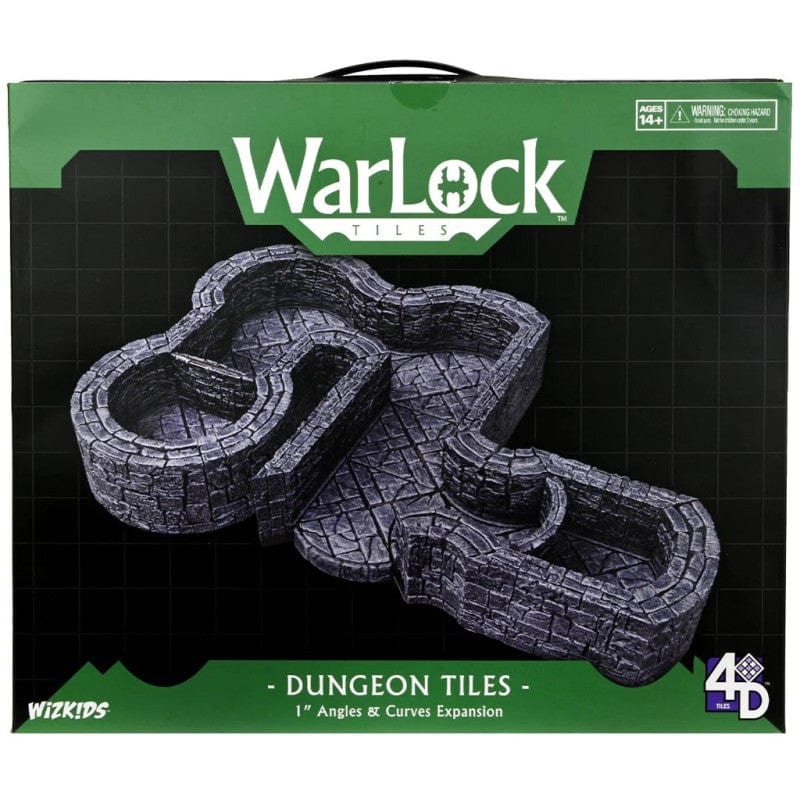 NordicDice rollespilsfigurer WarLock Tiles Expansion Pack - 1 Dungeon Angles & Curves