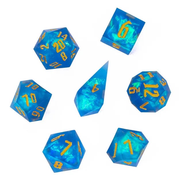NordicDice Sharp Dice Blue ocean Frosted sharp dice
