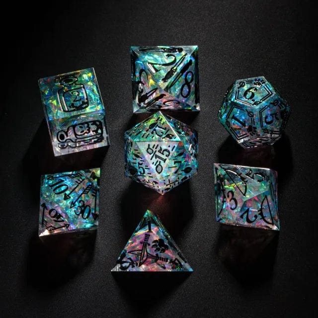 NordicDice Sharp Dice Håndlavet Sharp Dice: Dark ranger