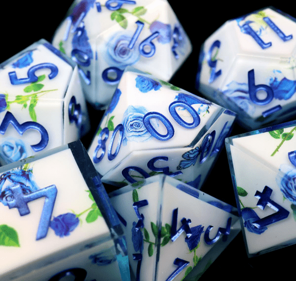 NordicDice Sharp Dice Layered flowerbloom - sharp dice rollespilsterninger