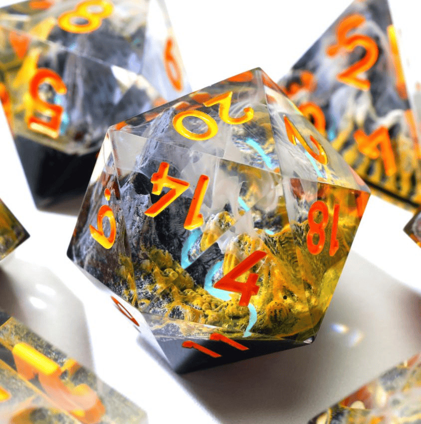NordicDice Sharp Dice Toxic mountain - rollespilsterninger d&d