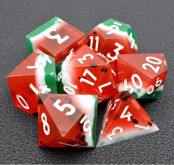 NordicDice Sharp Dice Watermelon - sharp dice rollespilsterninger