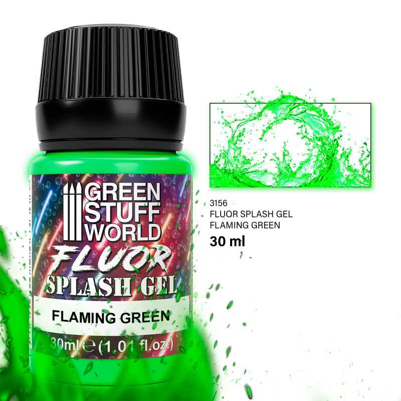 NordicDice Tekstur maling Splash Gel - Flaming Green