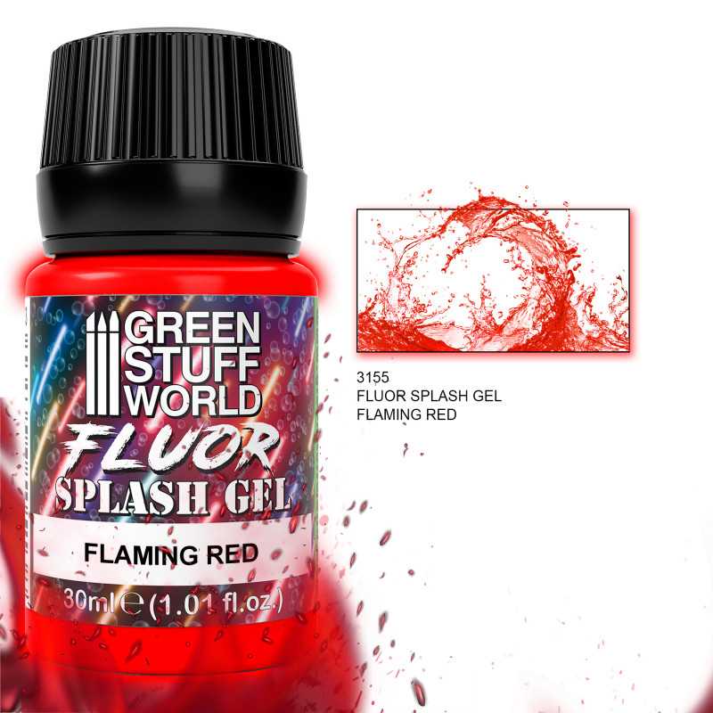 NordicDice Tekstur maling Splash Gel - Flaming Red