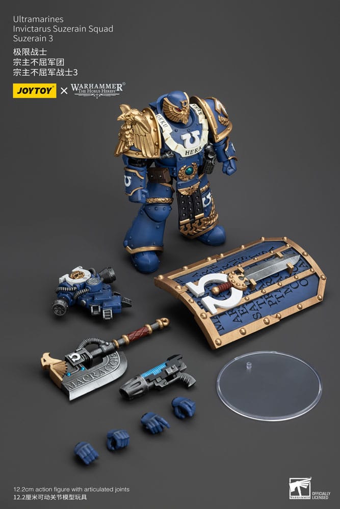 Nordicdice Warhammer Warhammer Ultramarines 1 / 18 Invictarus Suzerain Squad Suzerain 3 12 cm