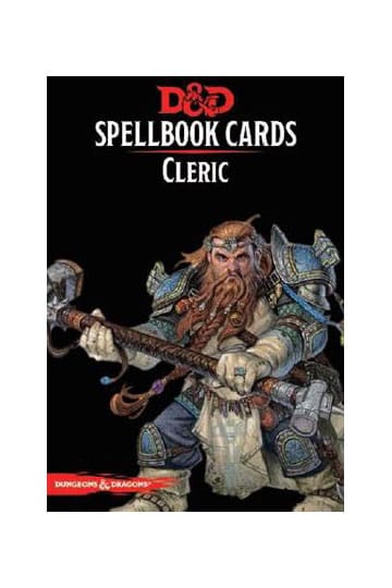 NordicdicePreorder Preorder Accessories, bøger etc Dungeons & Dragons Spellbook Cards: Cleric english - PREORDER