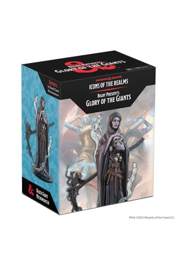 NordicdicePreorder Preorder rollespilsfigurer D&D Icons of the Realms: Bigby Presents Prepainted Miniature Glory of the Giants - Death Giant Necromancer Boxed Miniature (Set 27) - PREORDER